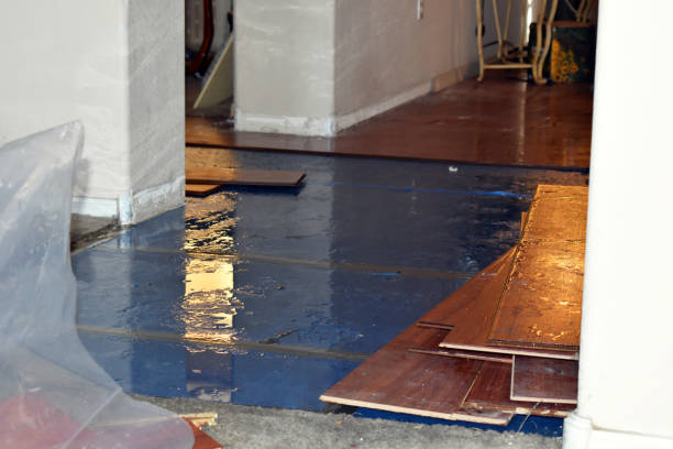 Professional Flood Damage Restoration technician working in Denair, CA